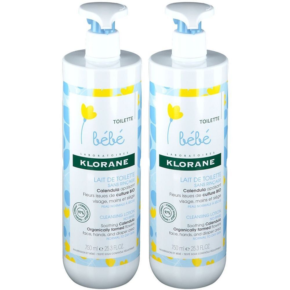 Klorane Bébé Toilette Lait de Toilette au Calendula Bio