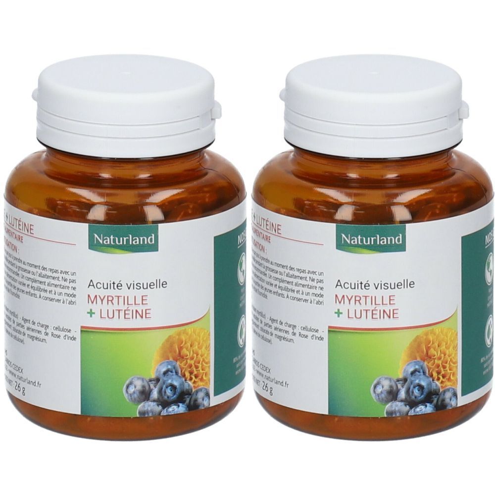 Naturland Acuité Visuelle Myrtille +Lutéine