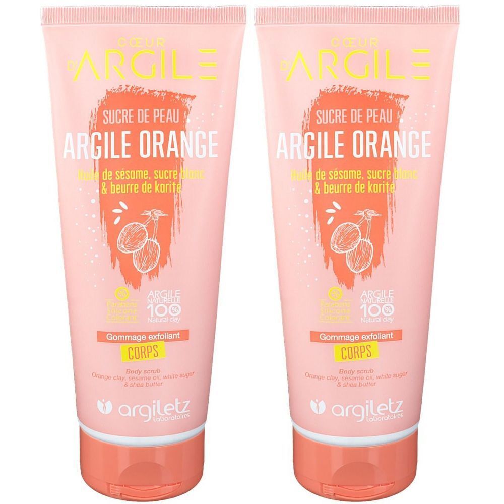 Argiletz Gommage exfoliant Corps Argile Orange