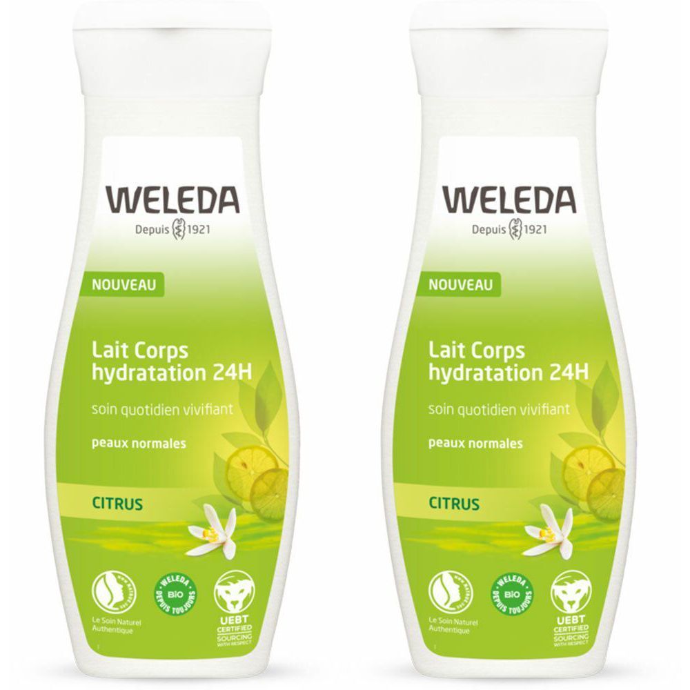 Weleda Lait Corps Hydratation 24 H Citrus Bio