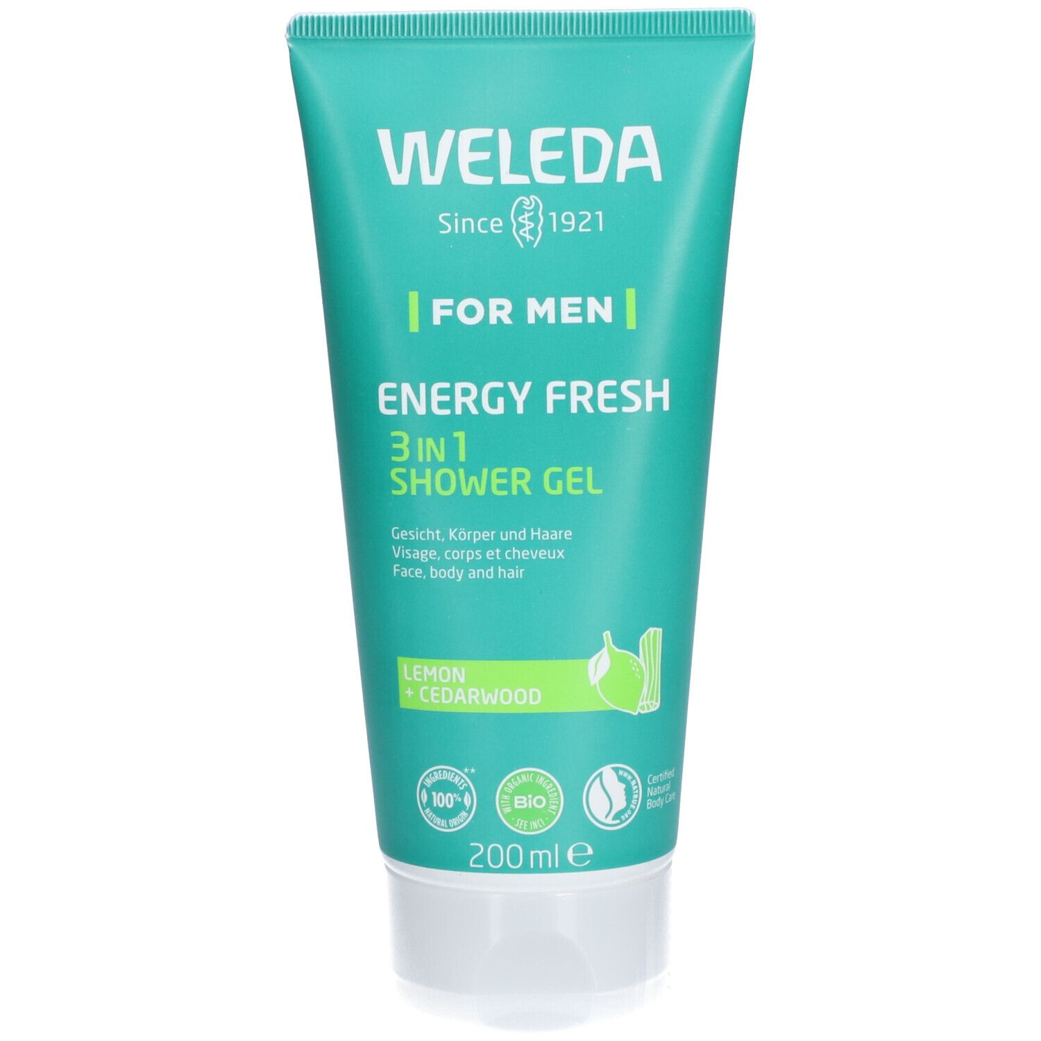 Weleda FOR MEN Gel-Dusche 3en1 Energy Fresh