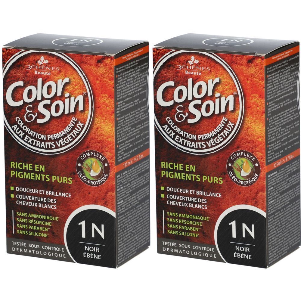 Les 3 Chênes Color & Soin Coloration 1N noir ébène
