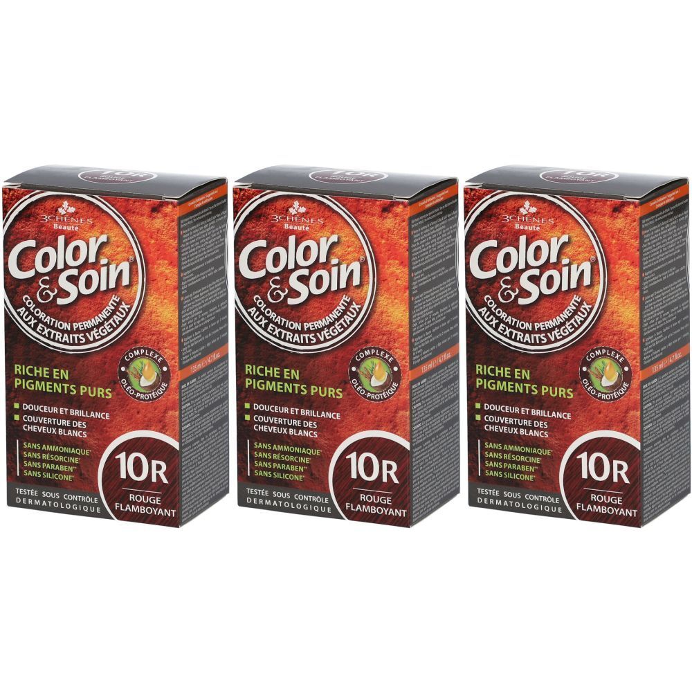 Les 3 Chênes Color & Soin Coloration 10R rouge flamboyant