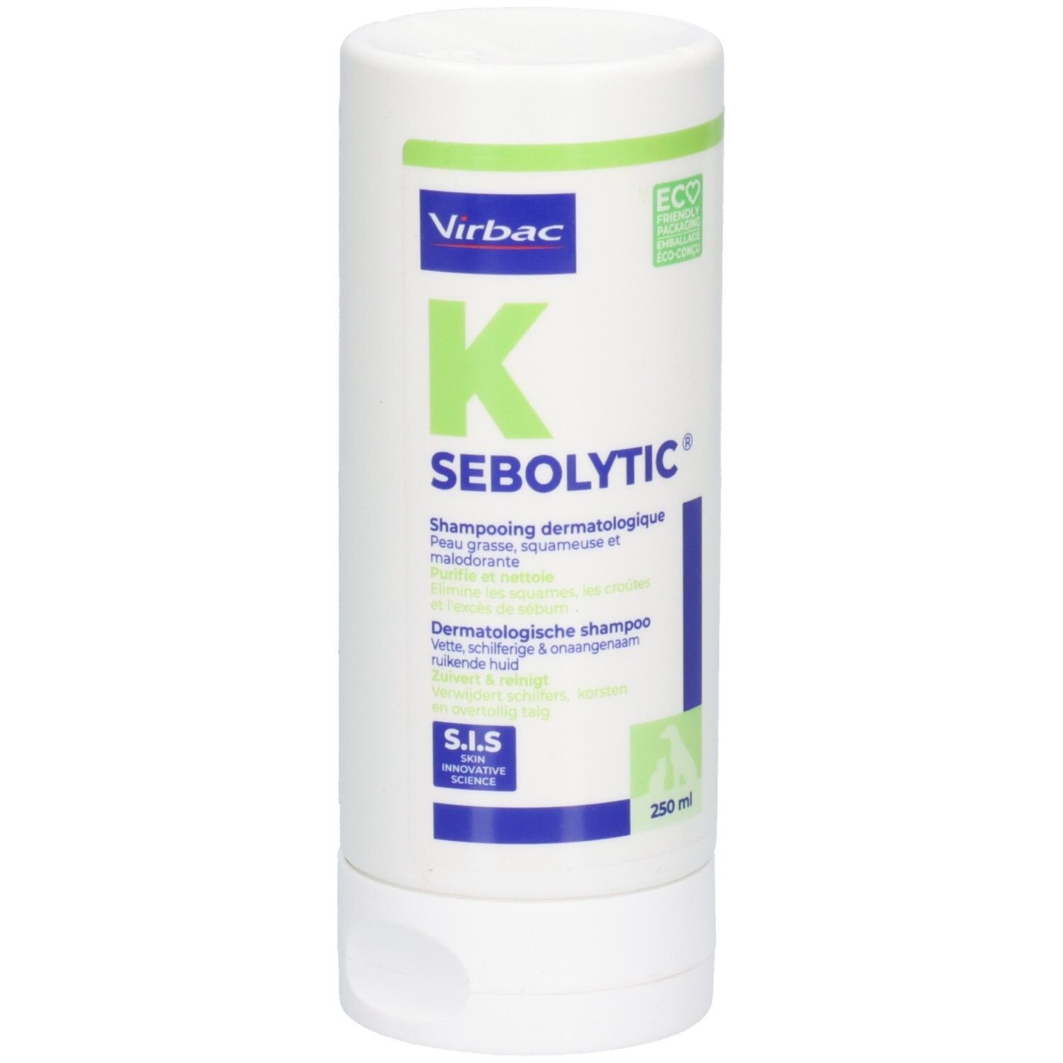 Sebolytic - Shampoing dermatologique antiséborrhéique, chien et chat. - fl 250 ml