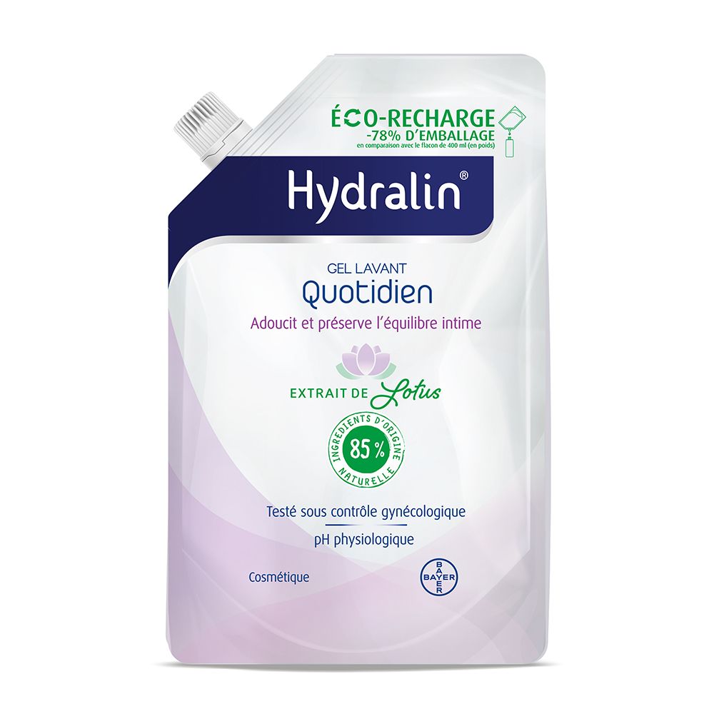 Hydralin® Quotidien Gel Lavant 400ml ECO Recharge Equilibre Intime