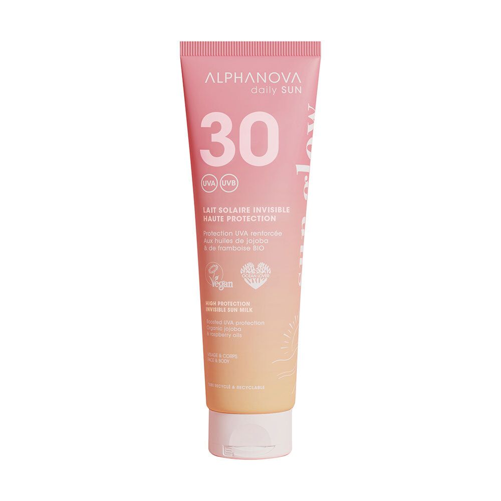 Alphanova SUN Glow Lait Spf30 150 ml Milch
