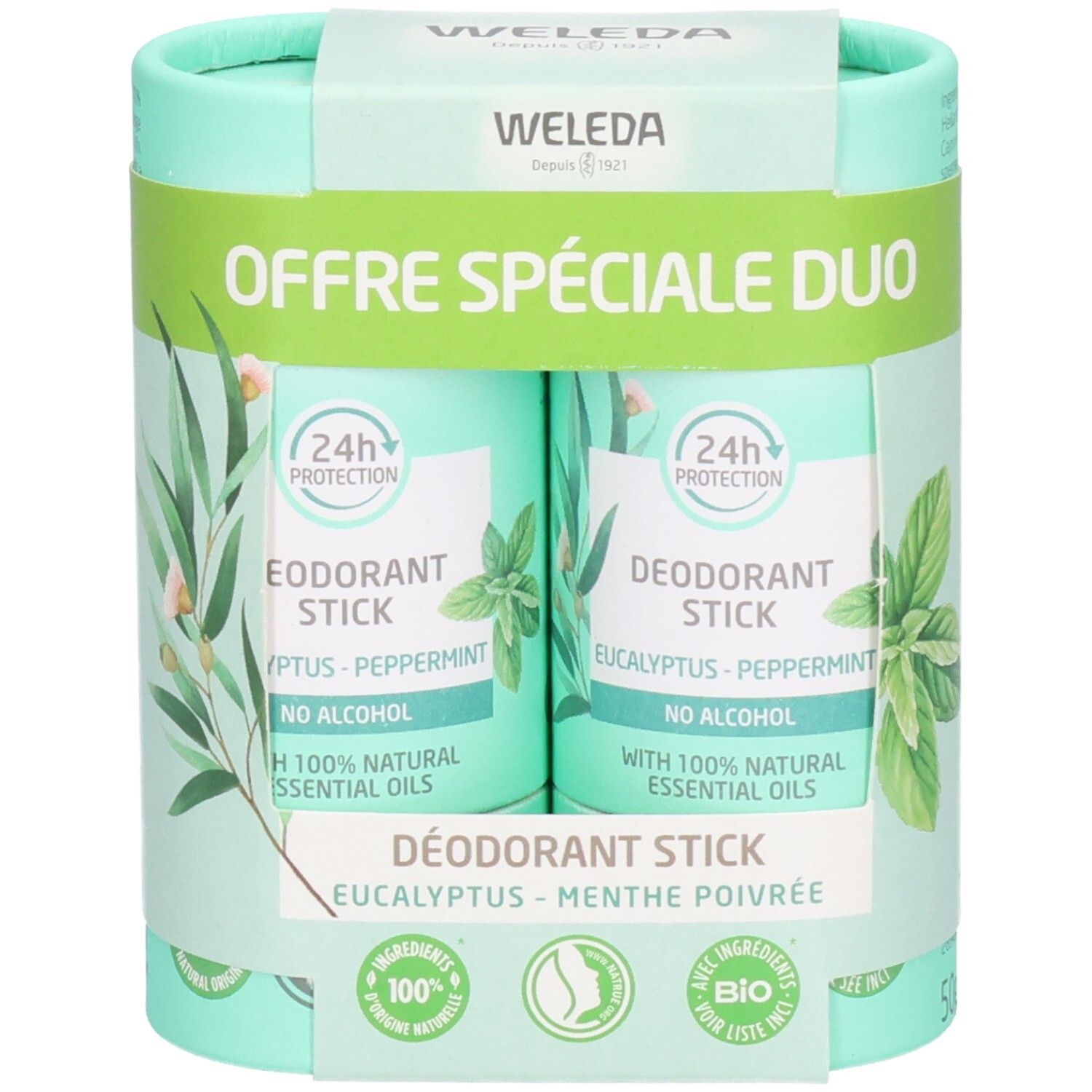 Weleda 24-Stunden-Deo-Stick Eukalyptus-Pfefferminze
