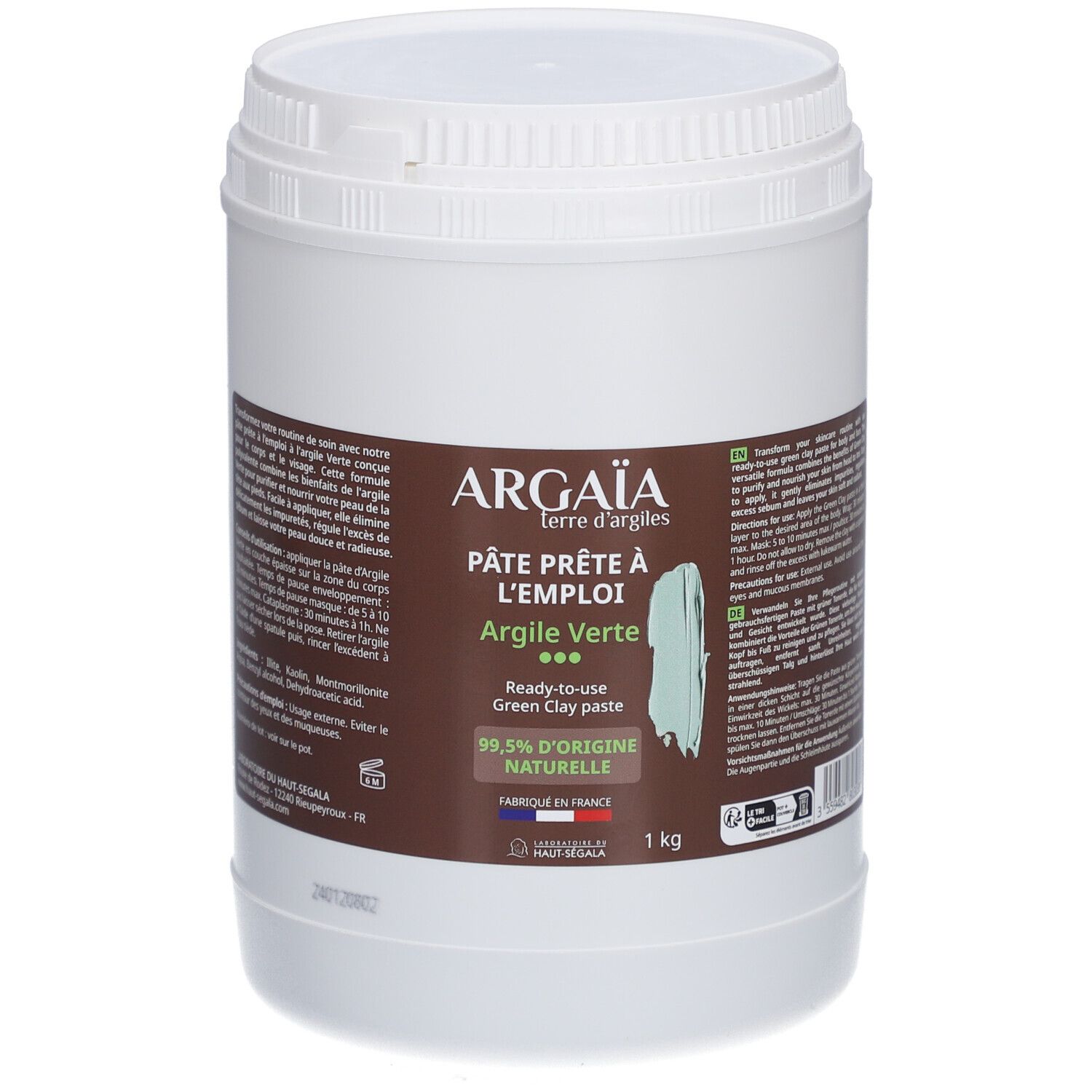 Argaia - Maske grüne Tonerde