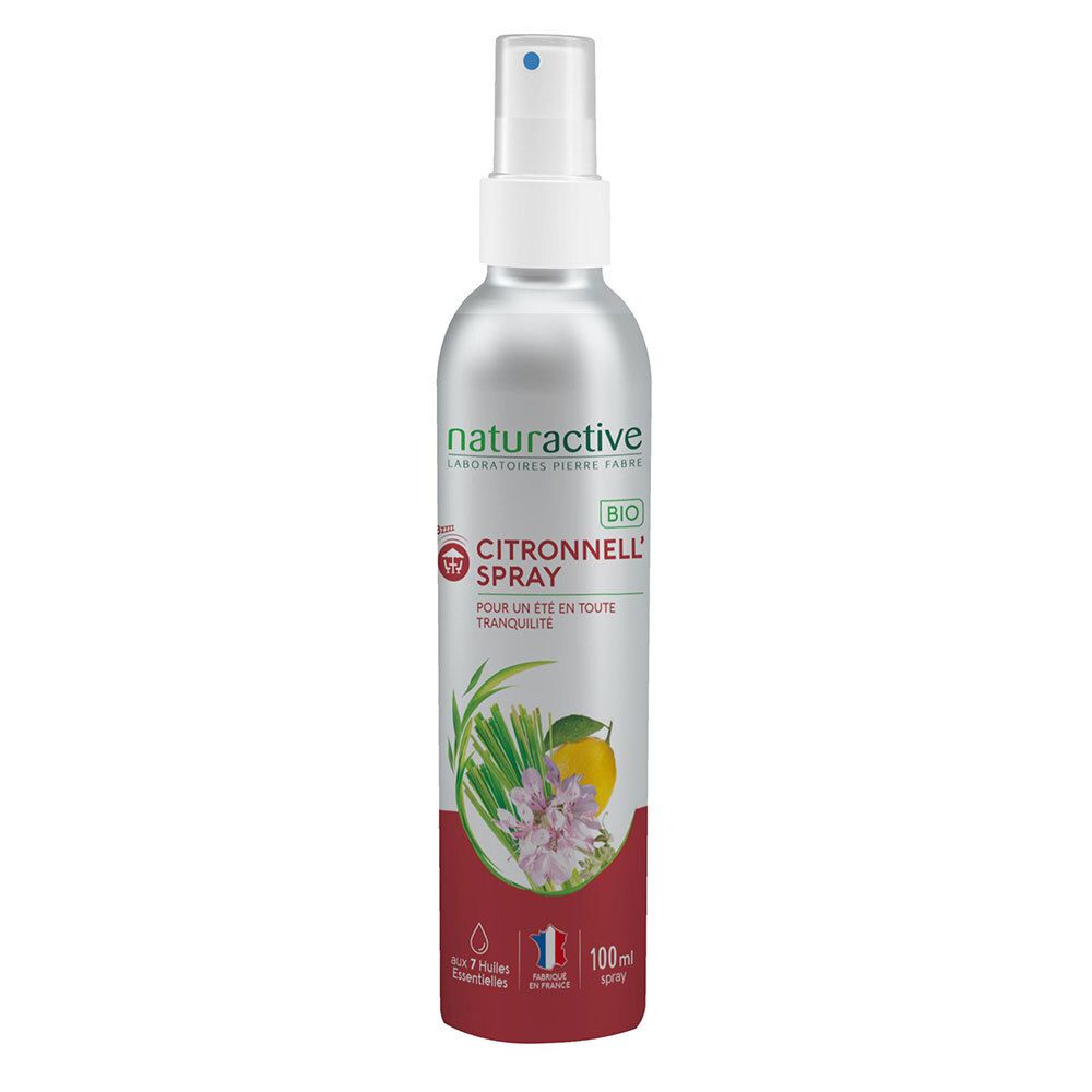 Naturactive – Bio-Zitronengras-Spray mit 7 ätherischen Ölen 100 ml