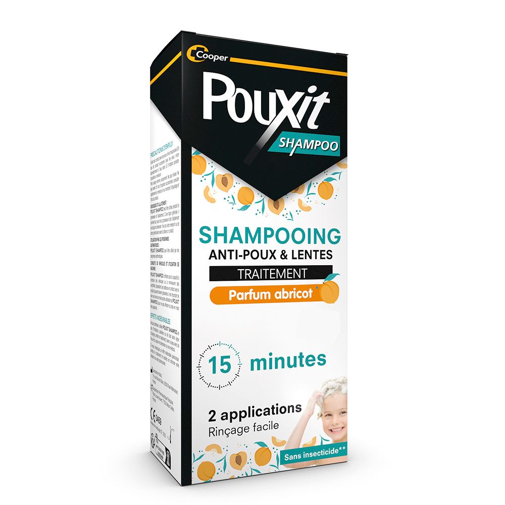 Pouxit Anti-Luizen & Neten Shampoo Abrikoos 200 Gel