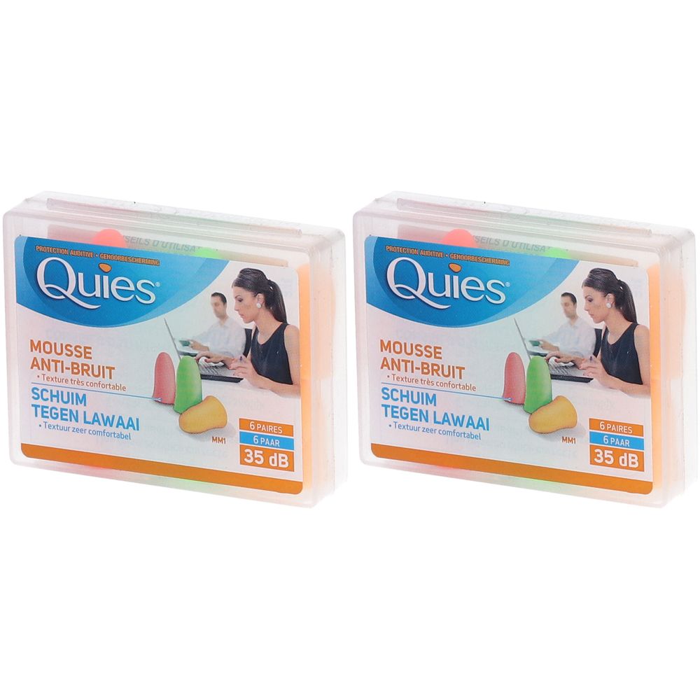 Quies mousse fluo bouchons auriculaire