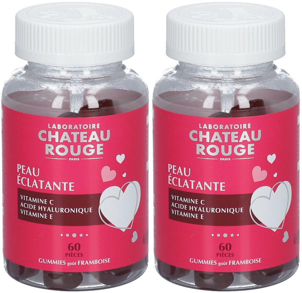 Laboratoire Château Rouge Gummies - Peau éclatante - Goût Framboise