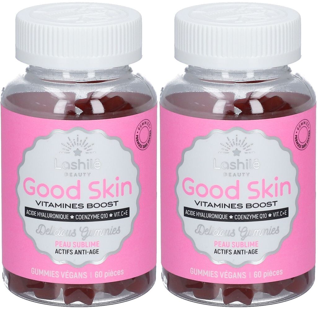 Lashilé Beauty Good Skin Vitamines Boost Peau Sublime Actifs Anti-Âge - Gummies Végan