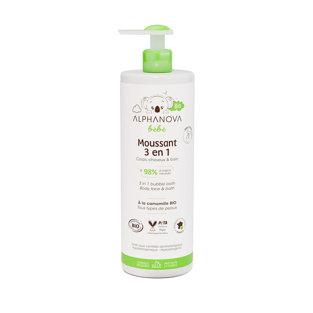 Alphanova BB Mouss 3En1 Bio400Ml 400 ml Schaum