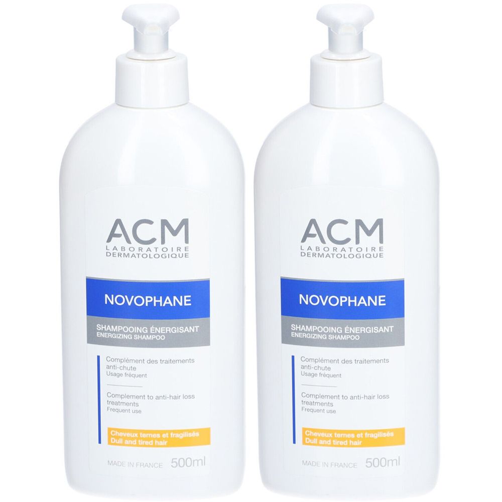 ACM Novophane Shampooing énergisant x2 2x500 ml Shampoo