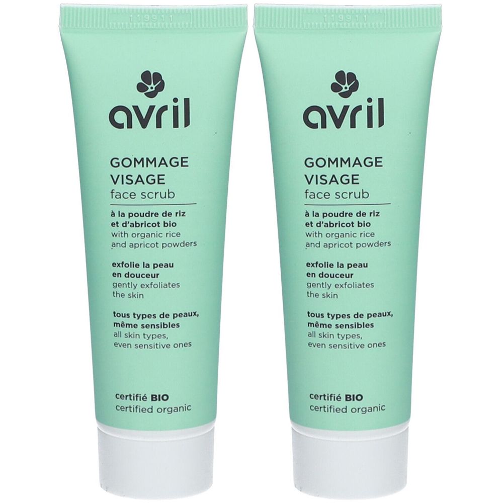 Avril Gommage Visage Certifié BIO