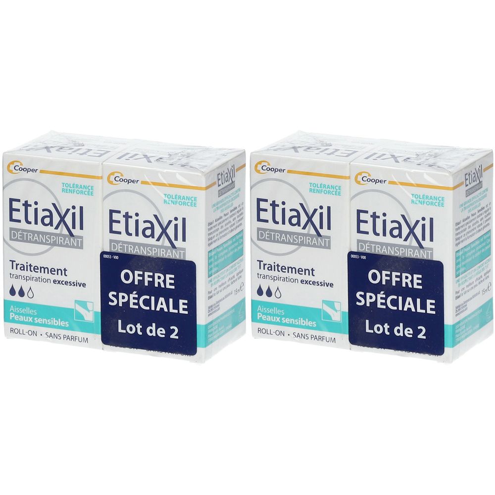 EtiaXil Behandlung Empfindliche Haut Detranspirant Achselhöhlen Roll'on