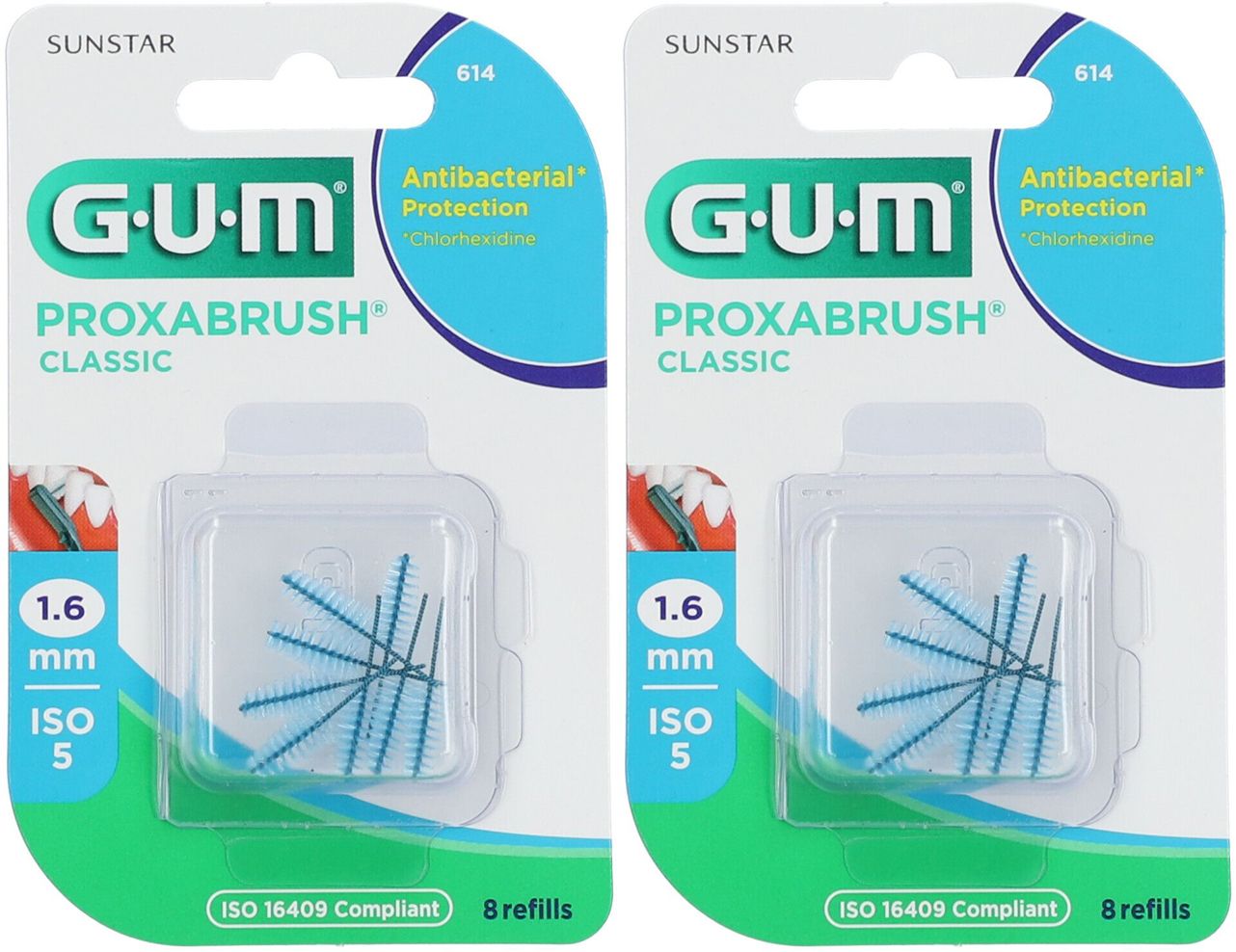 Gum® Interdental Proxabrush Classic Halter mit Nachfüllbürsten