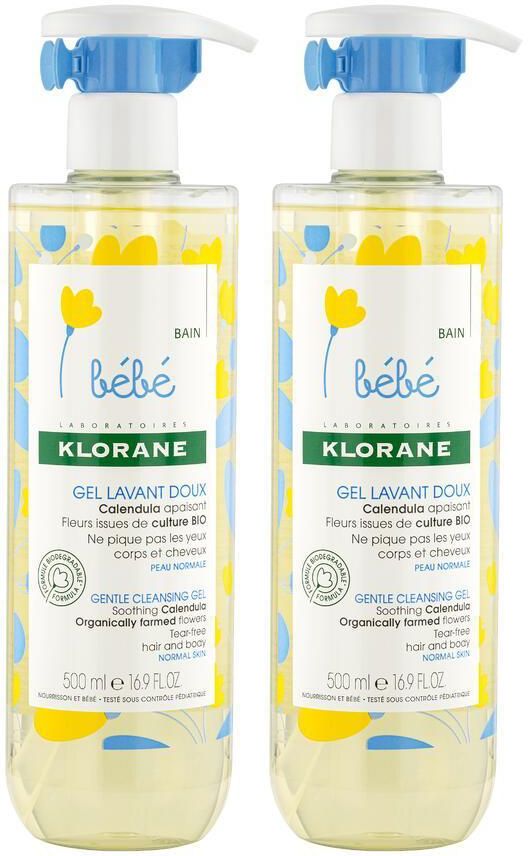 Klorane Baby-Bad Sanftes Calendula-Reinigungsgel für Babys