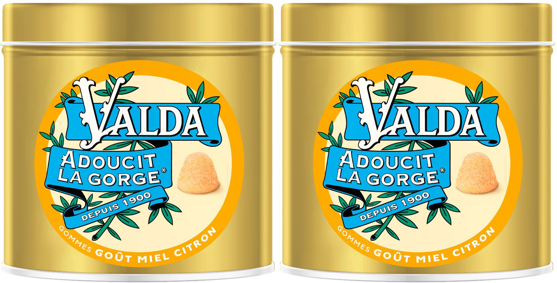 Valda Gommes Miel Citron Adoucit La Gorge 140g