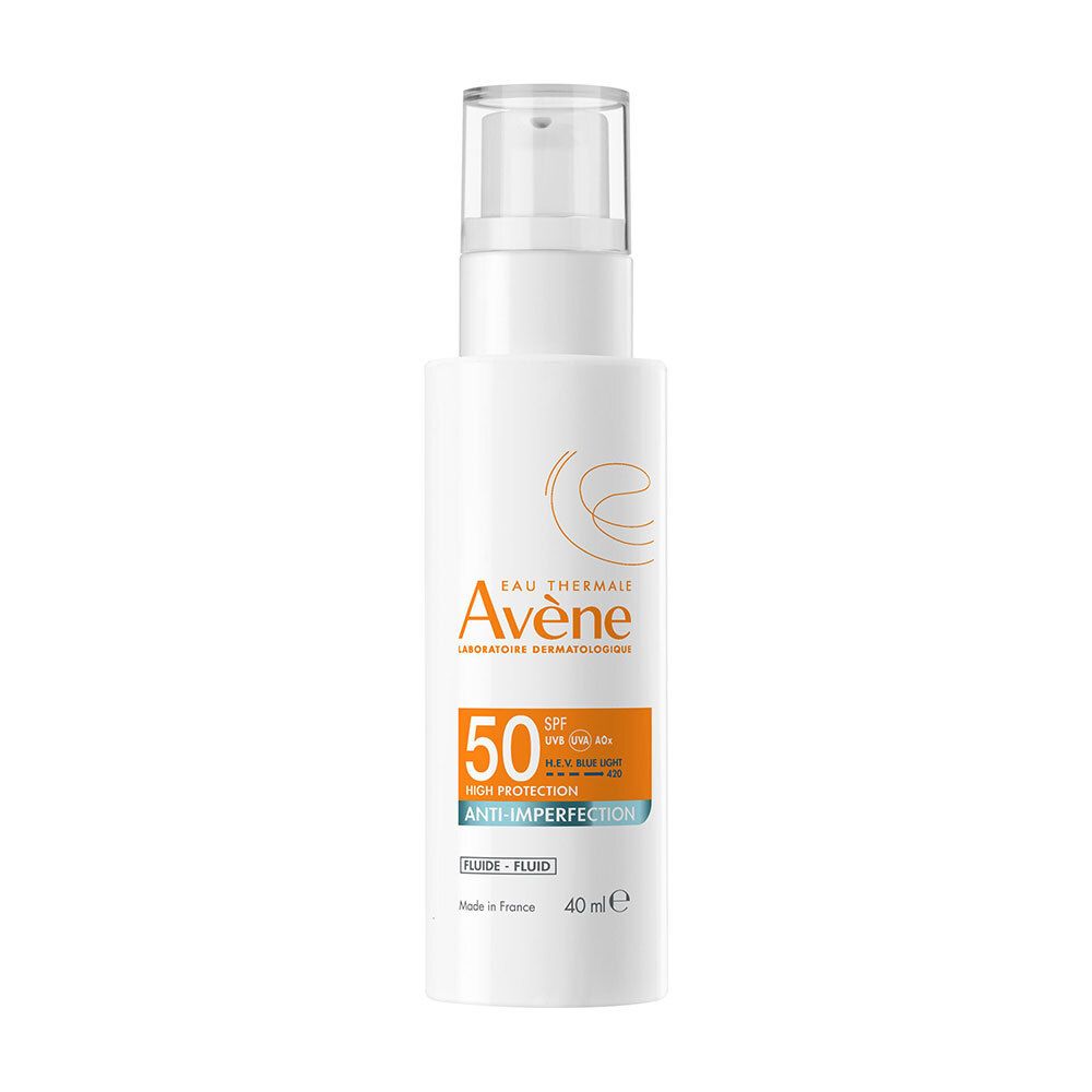 Avène Solaire Fluide Anti-Imperfection Spf50 | Usage quotidien | Très Haute Protection | Peau sensible