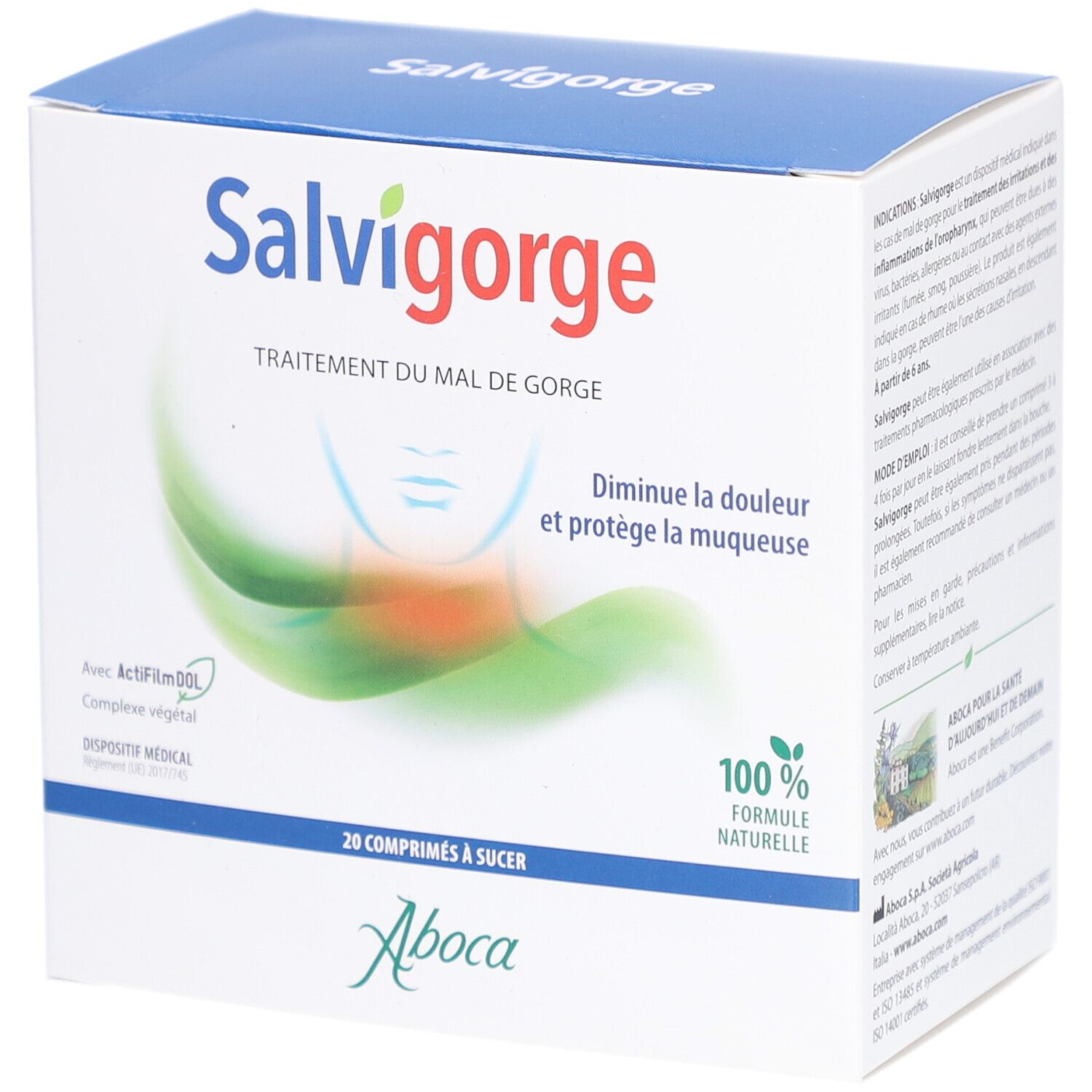 Salvigorge - Traitement du mal de gorge