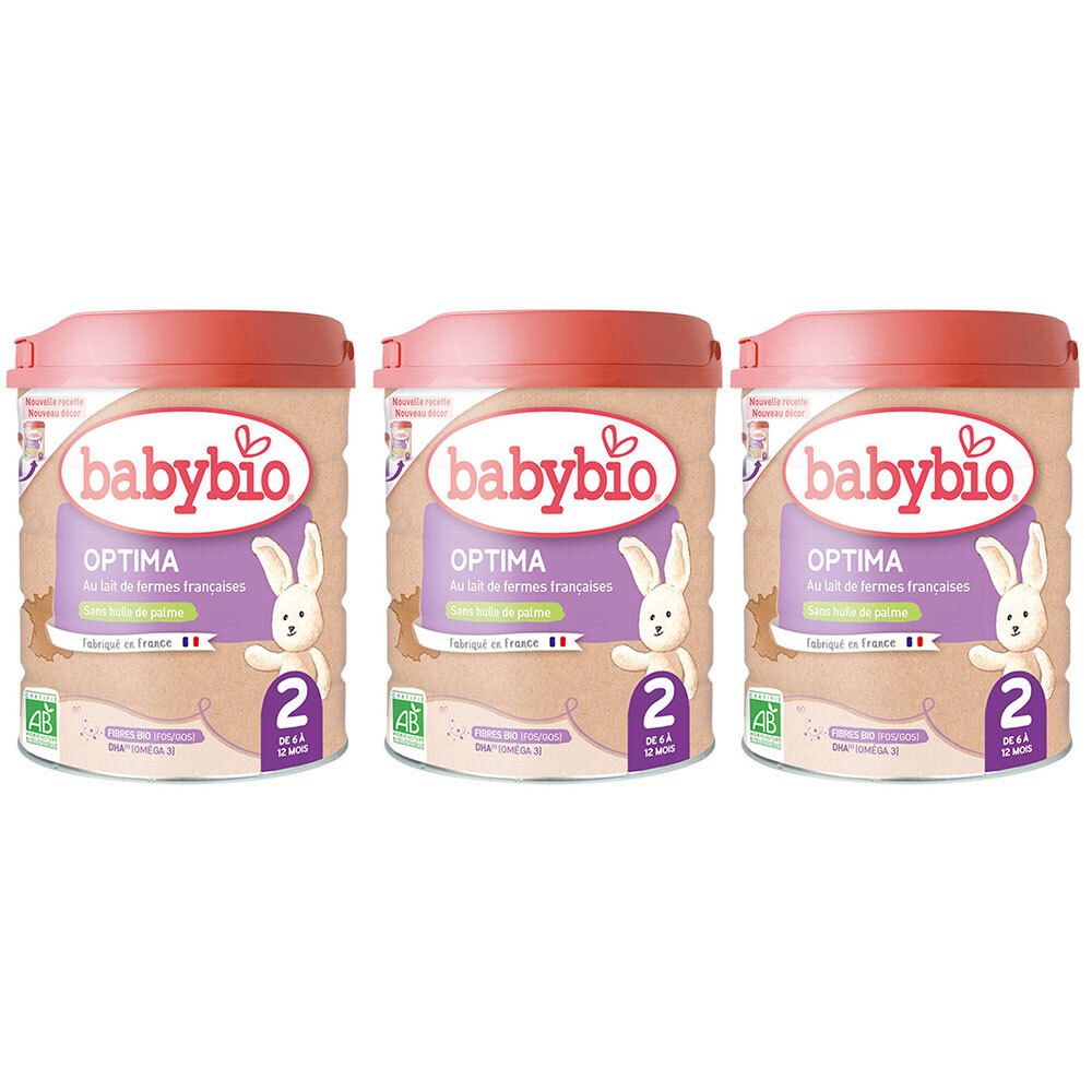 Babybio Optima 2 Lait de suite pour nourisson 2ème âge en poudre