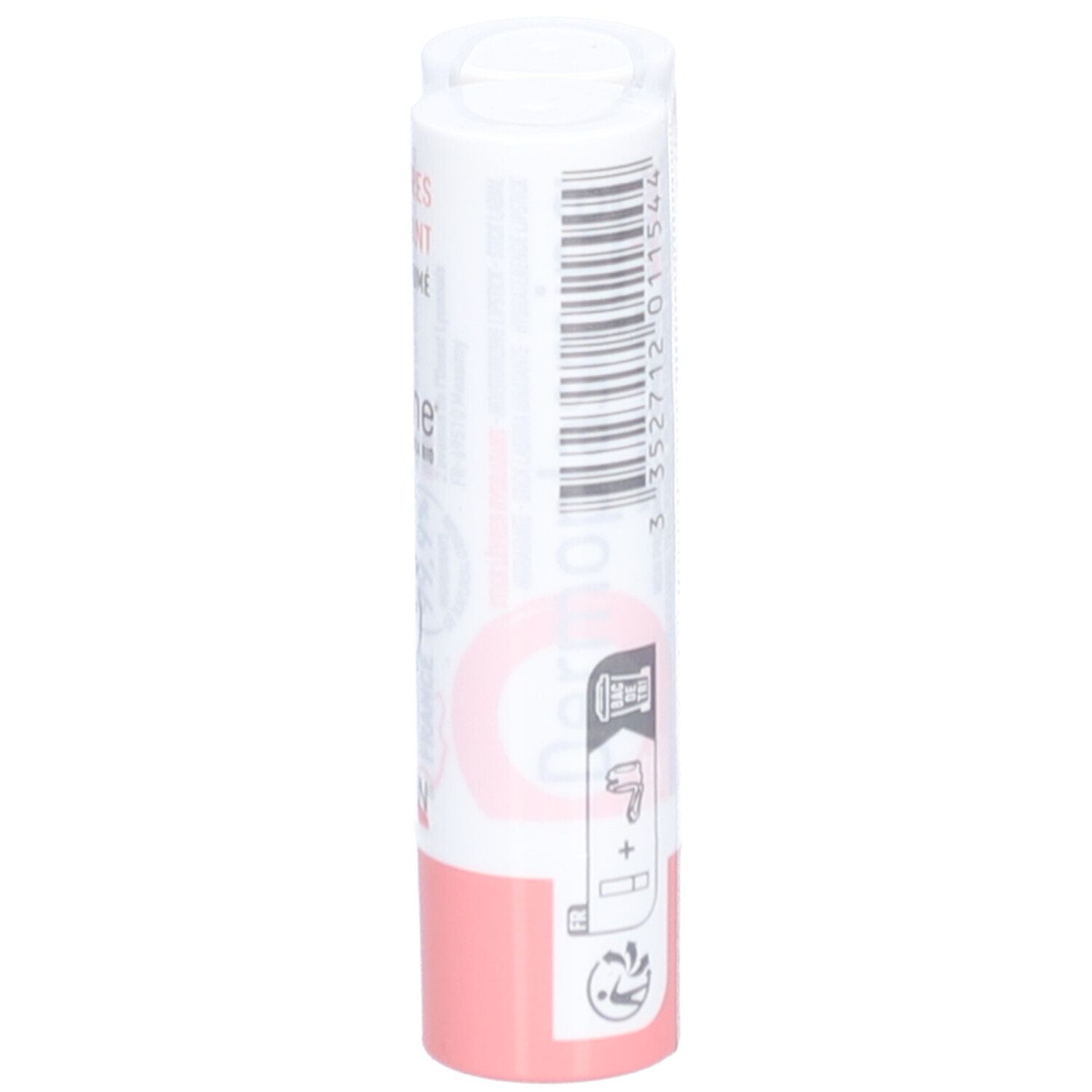 Stick lèvres, blanc avec base rose. Imprimé: Ingrédients, 6M, Lot de 2 x 4g.