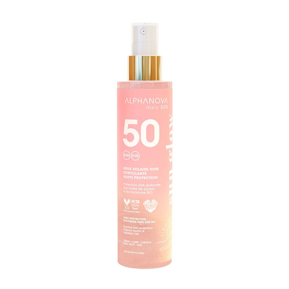Alphanova Daily SUN HLE Spf50 Rose 125 ml Ätherisches Öl