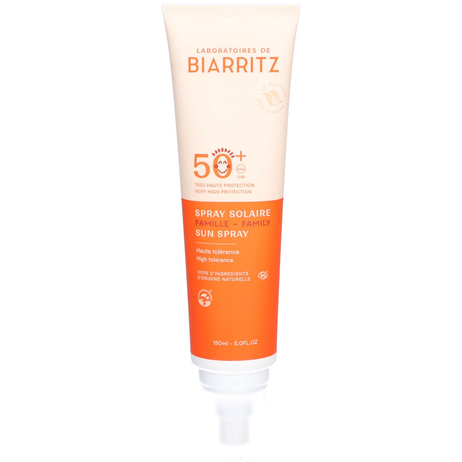 Laboratoires DE Biarritz Spray Solaire Famille Spf50+ - solaire famille Spf50+. 150 ml Dosierspray