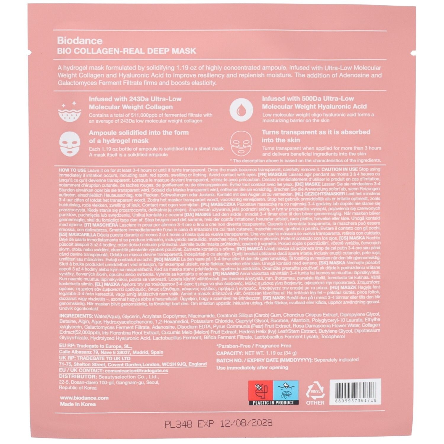 BIODANCE Bio Collagen Real Deep Mask (1pcs)
