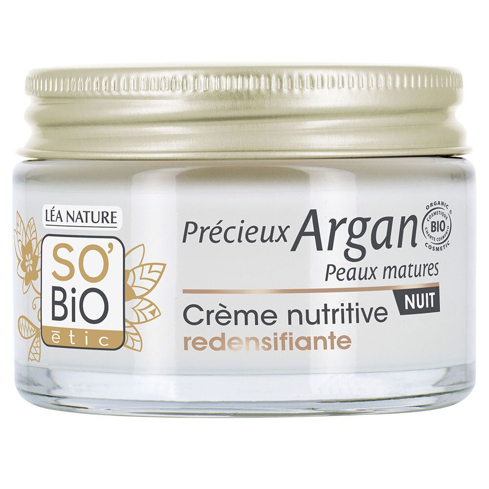 SO BIO ETIC Précieux Argan Verstevigende Voedende Nachtcrème 50 Crème