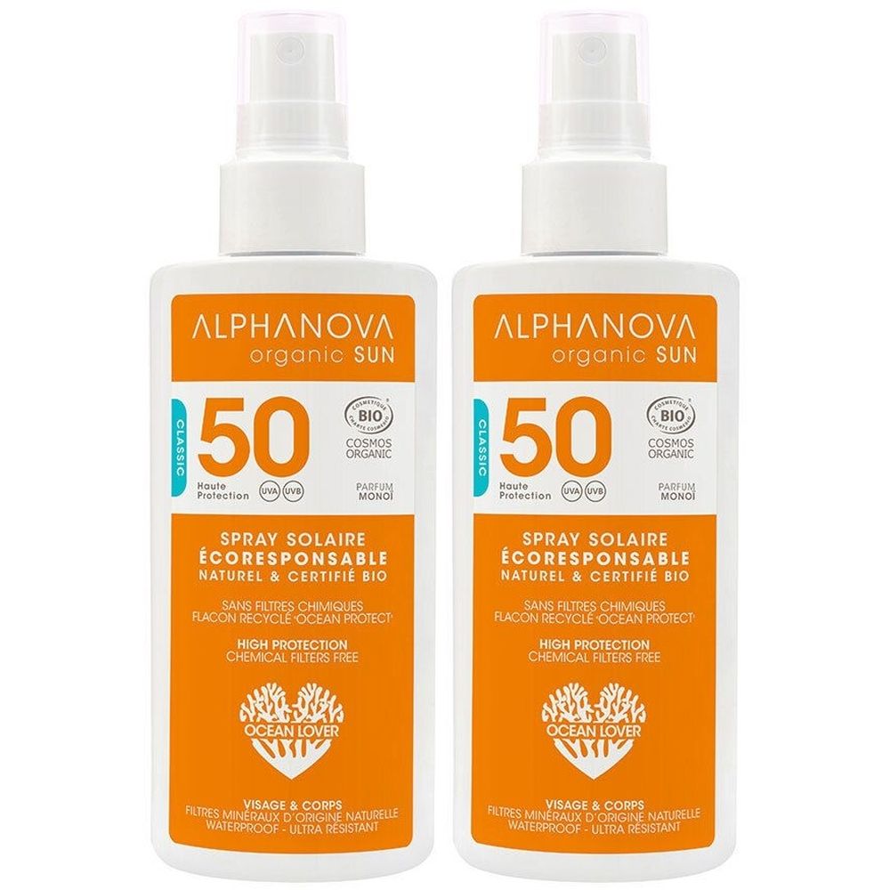 Alphanova CRÈME SOLAIRE CERTIFIÉE BIO ADULTES HAUTE PROTECTION SPF 50