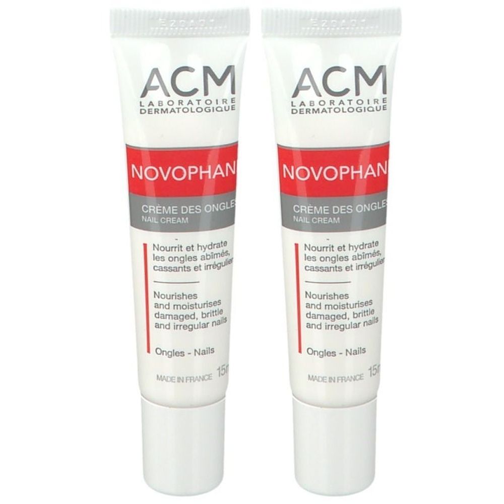Novophane Crème DES Ongles - nourrissante et hydratante pour les ongles. tube 15 2x15 ml Creme