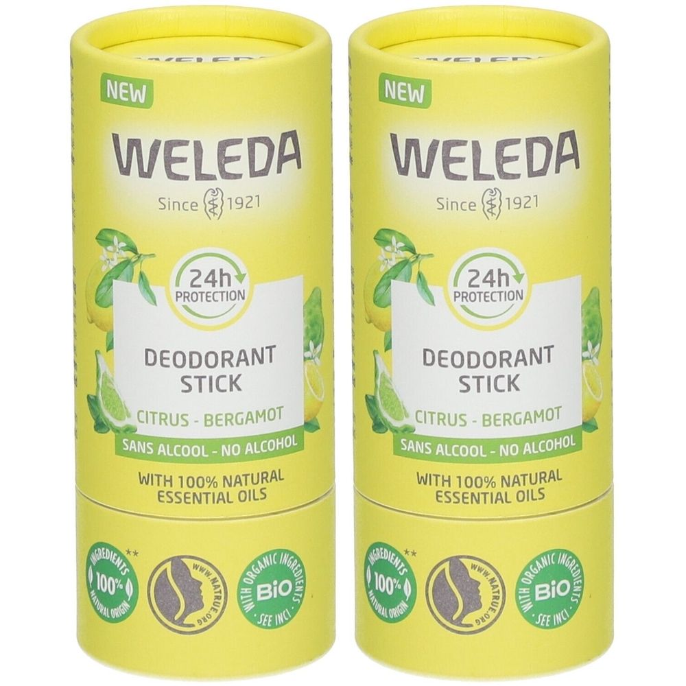 Weleda Festes Deodorant 24H Citrus Bergamotte