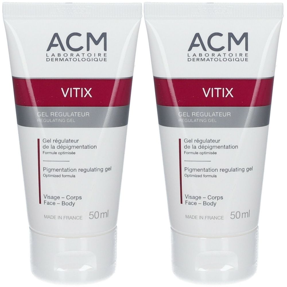 Vitix - Gel régulateur de la dépigmentation. tube 50 ml x2 2x50