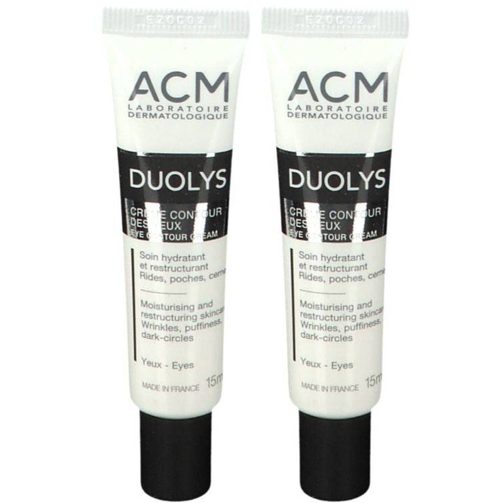 Duolys Crème Contour DES Yeux - pour le contour des yeux. tube 15 ml x2 2x15 Hautcreme