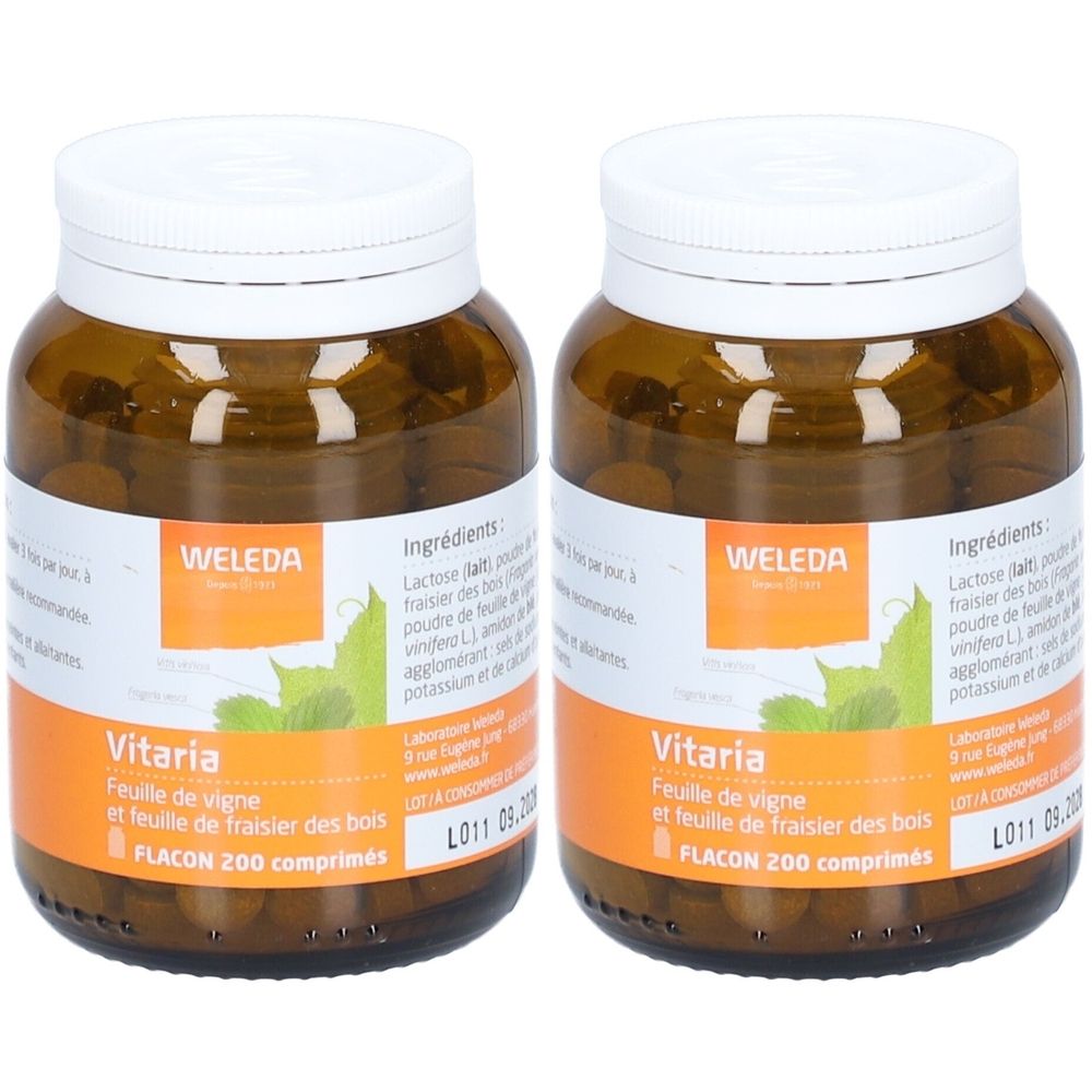 Weleda Vitaria Kreislaufergänzung Bio-Blätter Weinrebe und Erdbeere