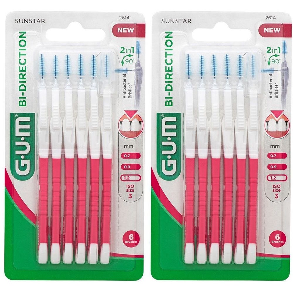 Gum® Bi-Direction Feine konische Interdentalbürste 1,2 mm
