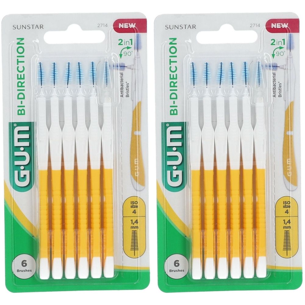 Gum® Bi-Direction Feine konische Interdentalbürste 1,4 mm