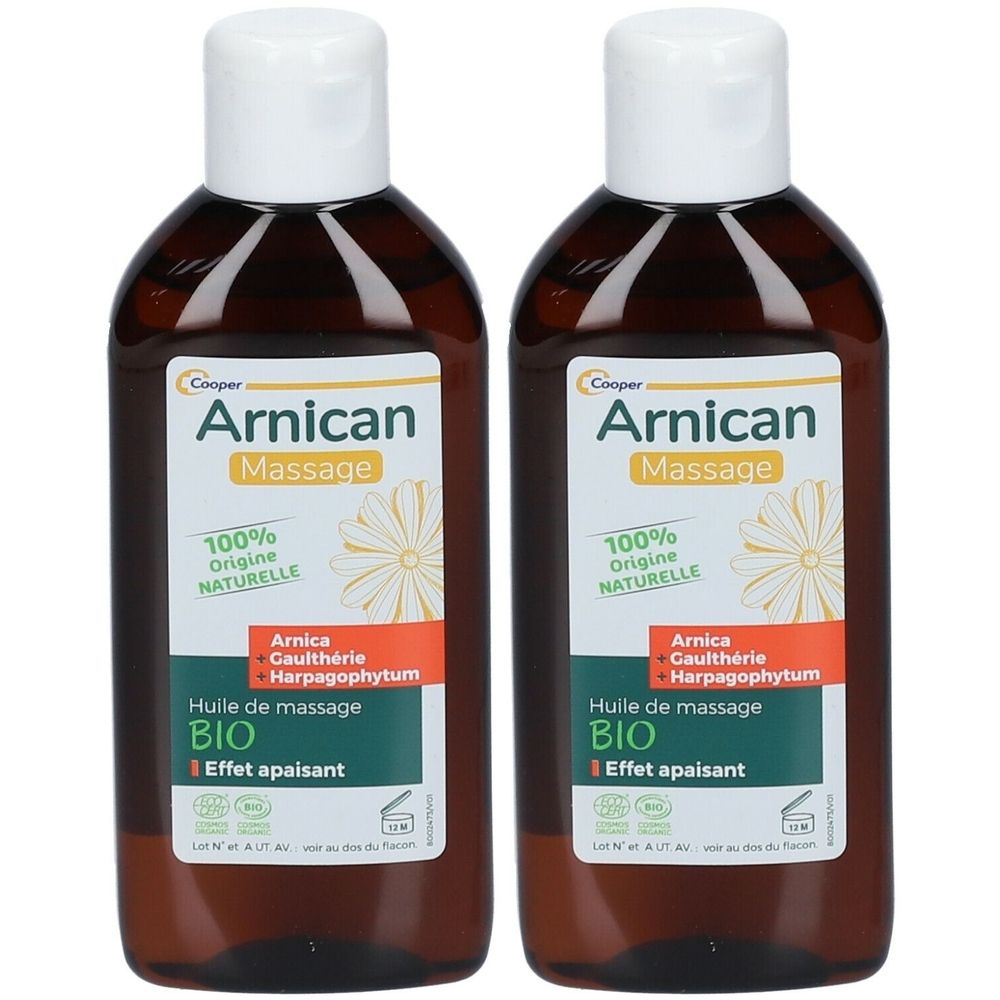 Arnican - BIO-Massageöl mit Arnika, Wintergrün und Harpagophytum - Beruhigende Wirkung - 100% natürlichen Ursprungs - Hergestellt in Frankreich - 100 ml Flasche
