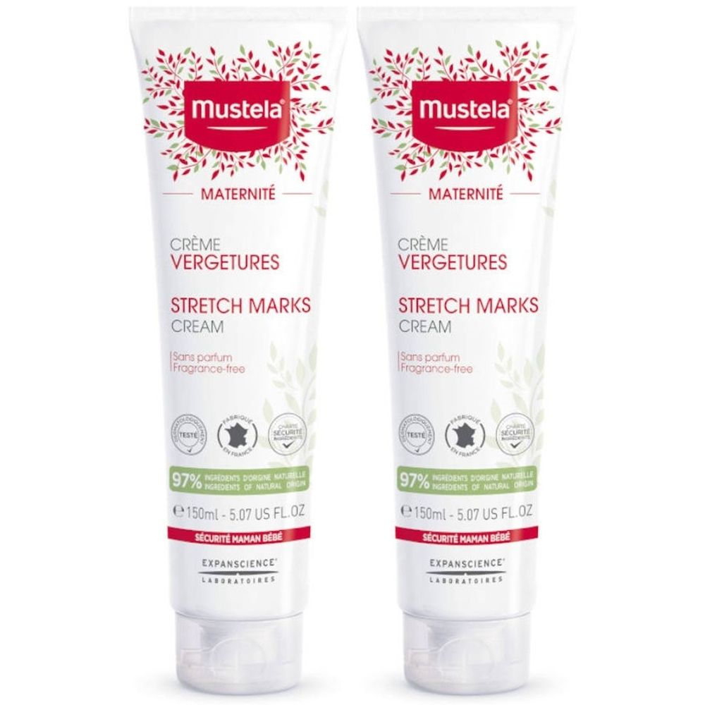 Mustela Maternite Creme tegen Striemen zonder Parfum x2 2x150 ml
