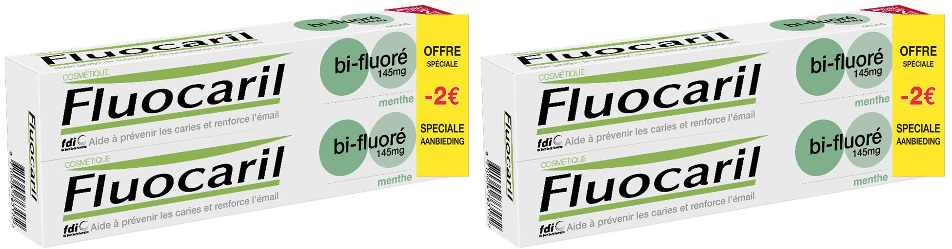 Fluocaril Bi-Fluoré 145 mg Pâte Dentifrice Menthe