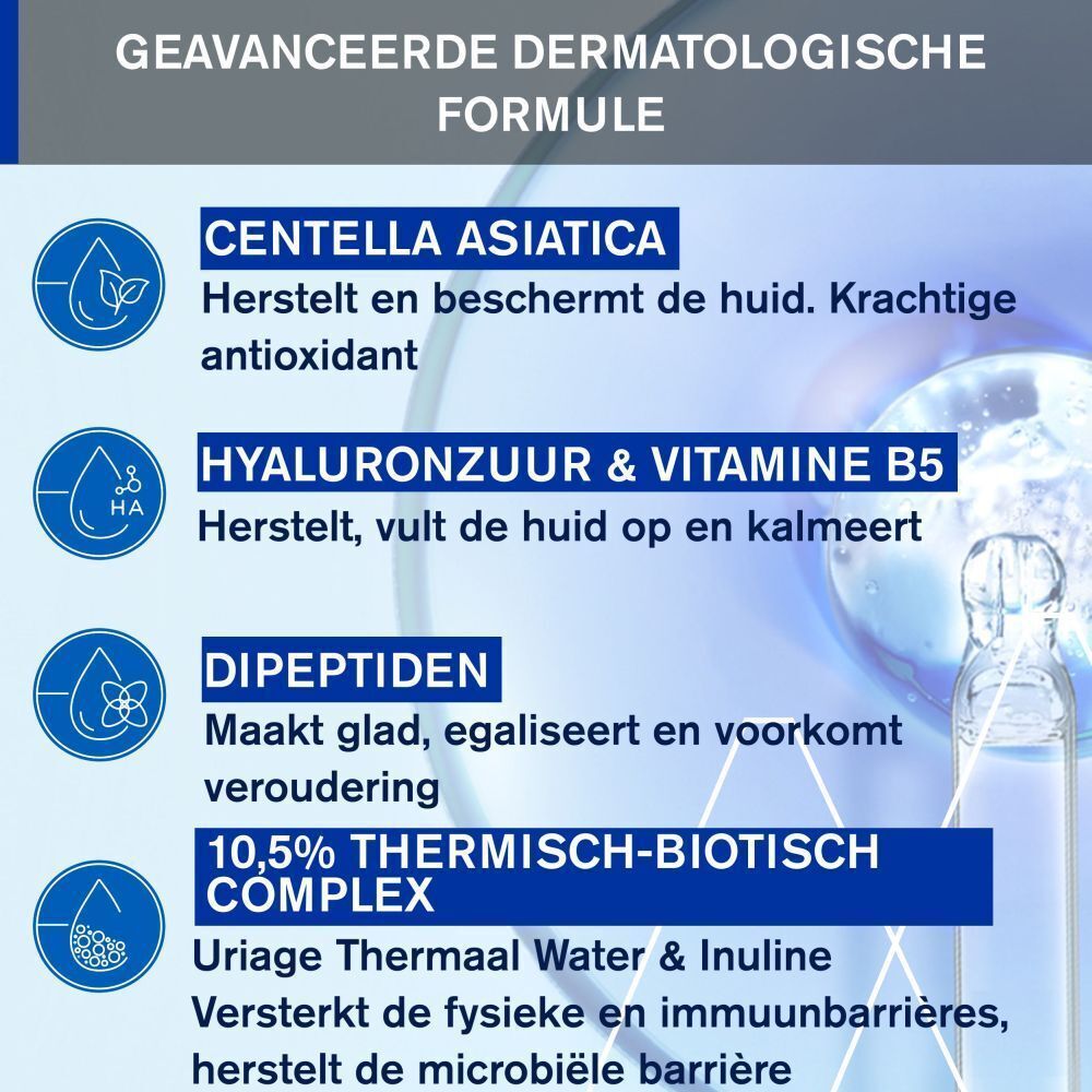 Uriage Eau Thermale watercrème in een tube met dispenser.