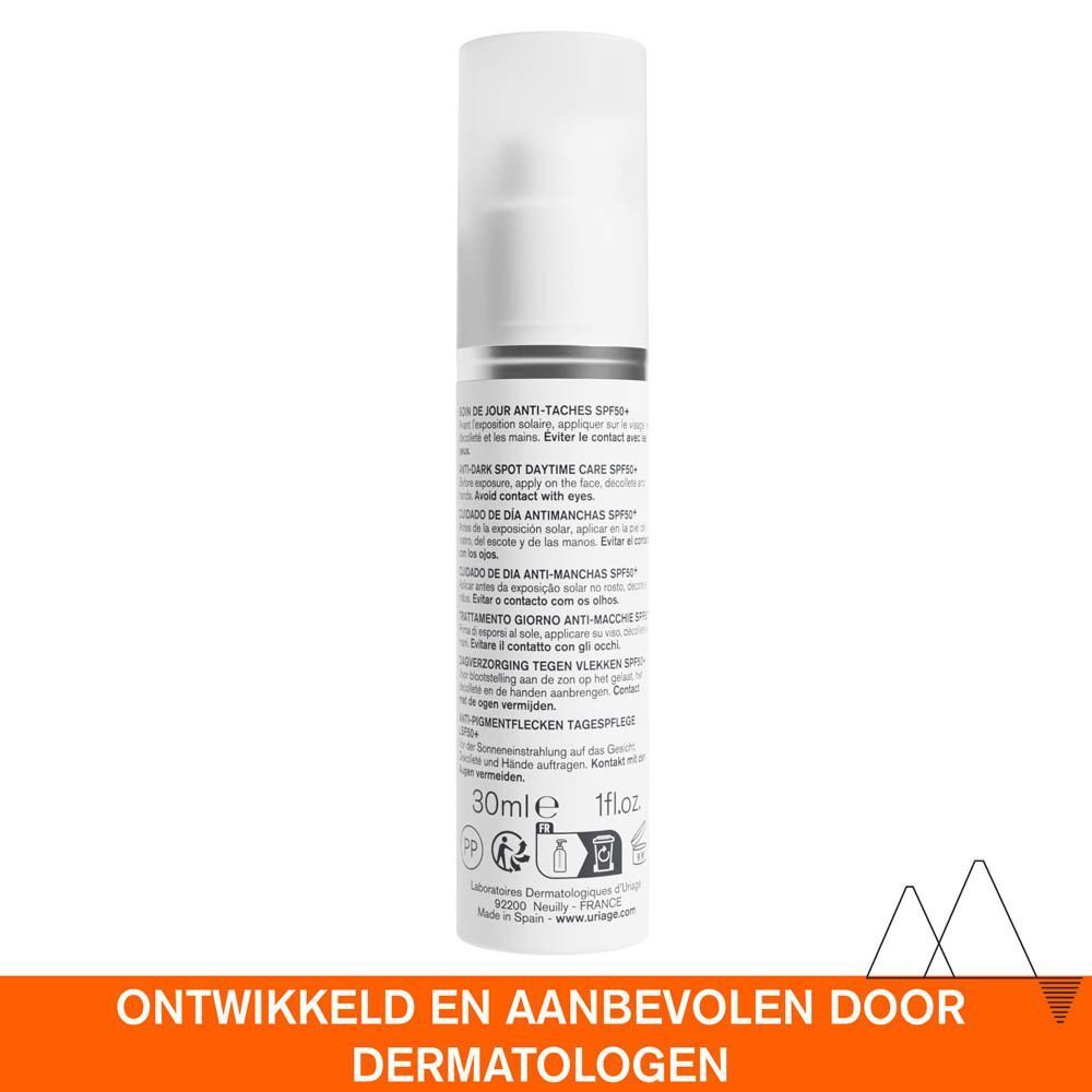 Uriage Dépisderm dagverzorging tegen vlekken, SPF 50+, 30ml.