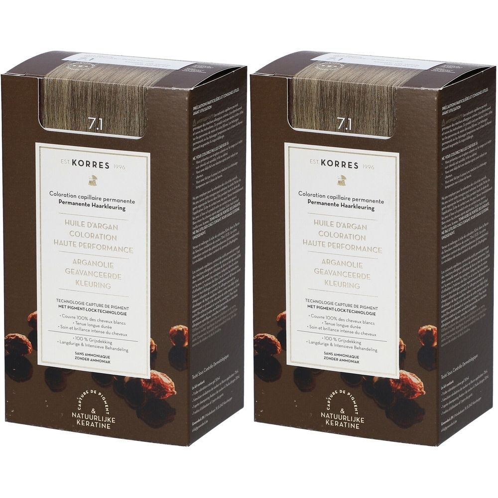 Korres Dauerhafte Coloration Aschblond 7.1