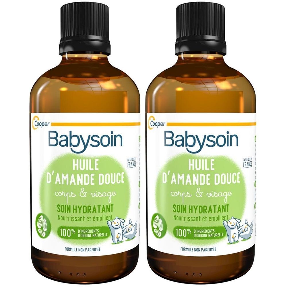 Babysoin – Süßmandelöl – Feuchtigkeitspflege – Für Körper und Gesicht – Ohne Duftstoffe – Hergestellt in Frankreich – 100 ml