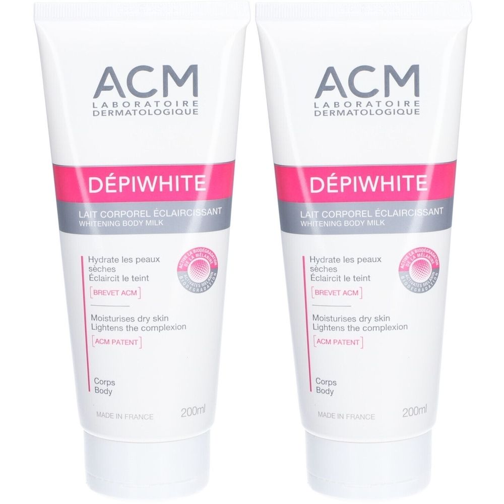 Dépiwhite Lait Corporel Eclaircissant - corporel éclaircissant. tube 200 ml x2 2x200 Milch