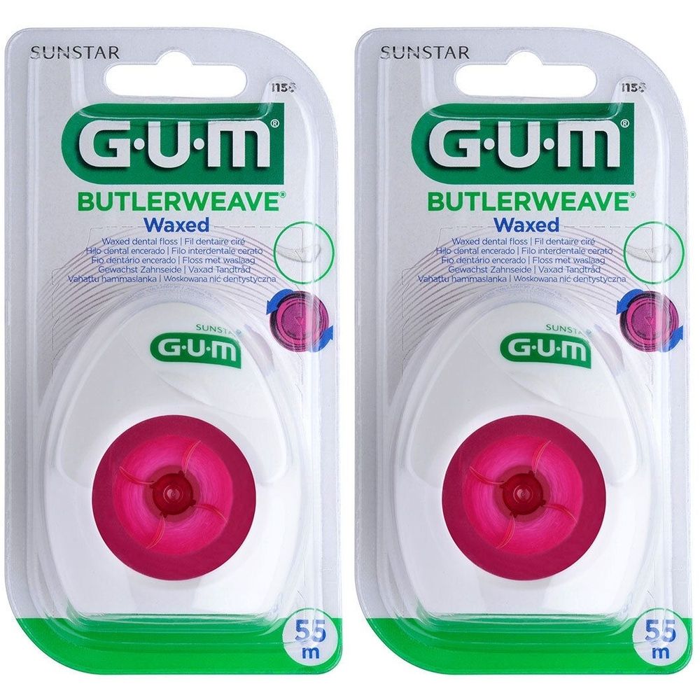 Gum® Butlerweave gewachste zylindrische Zahnseide