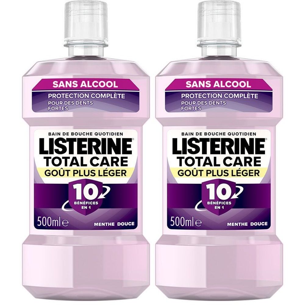 Listerine+Total+Care+Goût+Plus+Leger+Bain+DE+Bouche+-+Bain+de+bouche+fluore,+goût+plus+leg